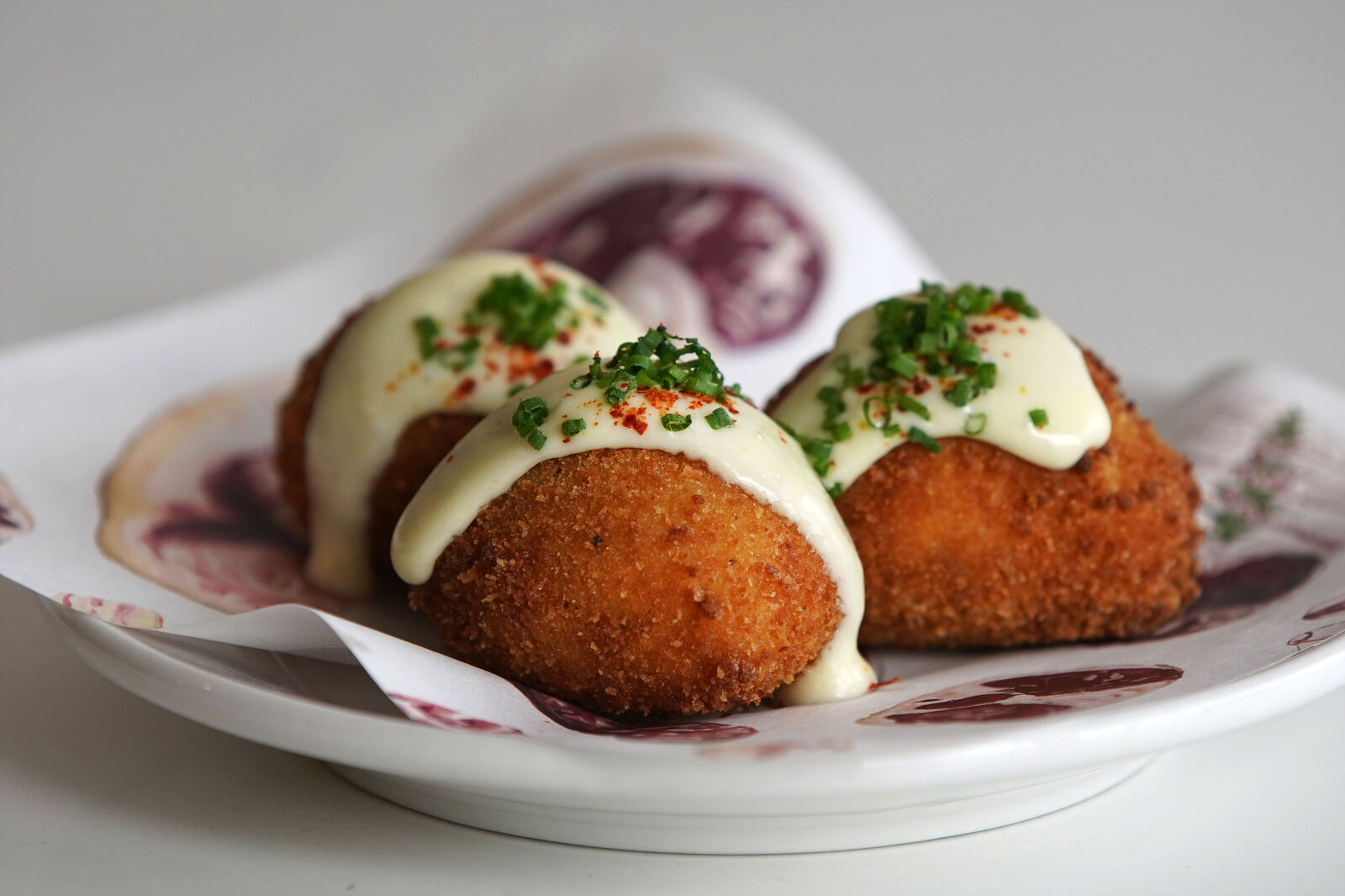 Ham and potato croquettes at Café Bar Moriarty